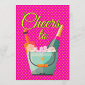 Pastel Polka Dots Birthday Party 招待状 (裏面)