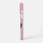 Pastel Poodle Mom Custom Name Phone Case iPhoneケース (左側面)