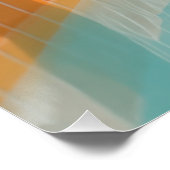 Pastel Pool Ladder Summer - Aesthetic Orange Retro ポスター (コーナー)