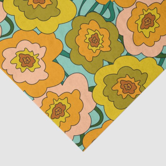 Pastel Poppies Tissue Wrapping Paper 薄葉紙 (詳細)