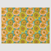 Pastel Poppies Tissue Wrapping Paper 薄葉紙 (正面)