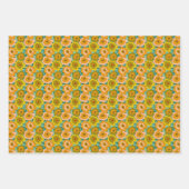 Pastel Poppies Wrapping ラッピングペーパーシート (正面2)