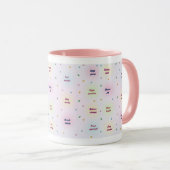 Pastel Positive Affirmations Pattern マグカップ (正面右)