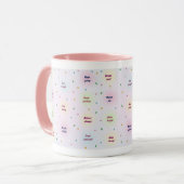 Pastel Positive Affirmations Pattern マグカップ (正面左)