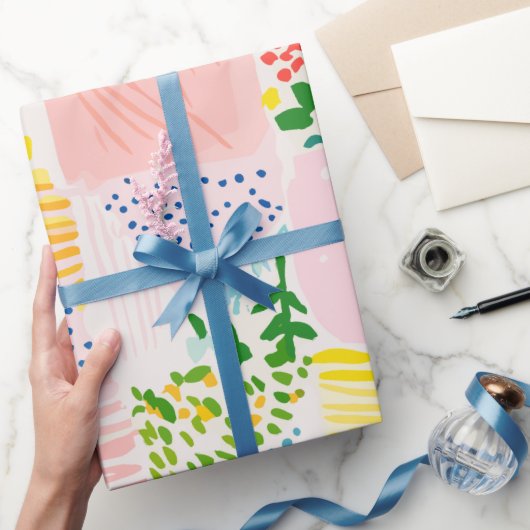 Pastel Preppy Patchwork ラッピングペーパー (ギフト)