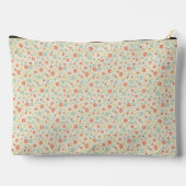 Pastel Pretty Spring Floral Pattern Monogram アクセサリーポーチ (裏面)