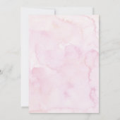 Pastel Princess Castle Butterfly Flower Birthday 招待状 (裏面)