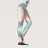 Pastel Psychedelic Pattern | Iridescent Nebula レギンス (右)