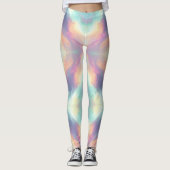 Pastel Psychedelic Pattern | Iridescent Nebula レギンス (正面)