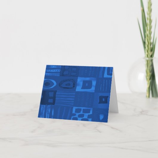 Pastel Pulse: Afrocentric Geometric  ノートカード (正面)