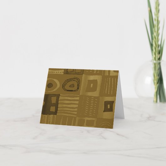 Pastel Pulse: Afrocentric Geometric  ノートカード (正面)