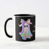 Pastel Pumpkin & Ghost Halloween Mug マグカップ (左)