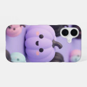 Pastel Pumpkin Patch Cute Halloween Case iPhone 16ケース (裏面横)