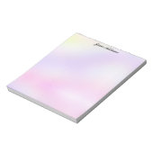 Pastel Purple and Pink Stationery ノートパッド (回転)