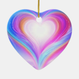 Pastel Purple + Blue on a Beautiful Valentine Tree セラミックオーナメント