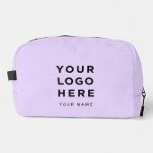 Pastel Purple Business Logo Name Instagram Travel ドップキット (正面)
