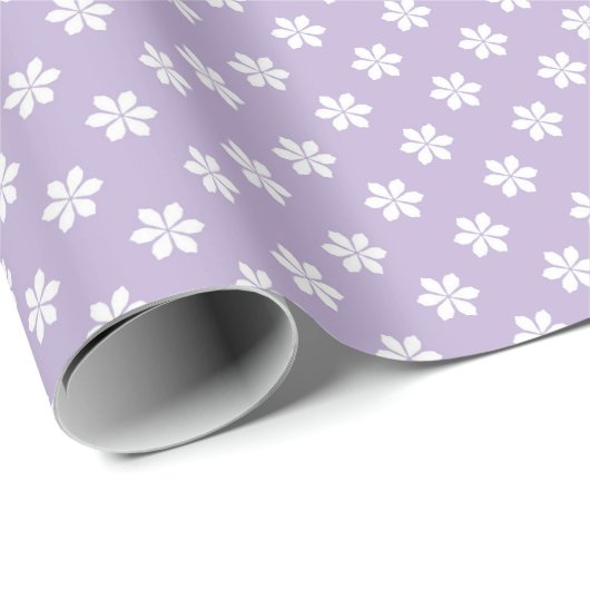 Pastel Purple Daisies for Spring and Baby Gifts ラッピングペーパー (ロールコーナー)
