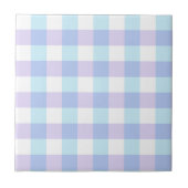 Pastel Purple Gingham タイル (正面)