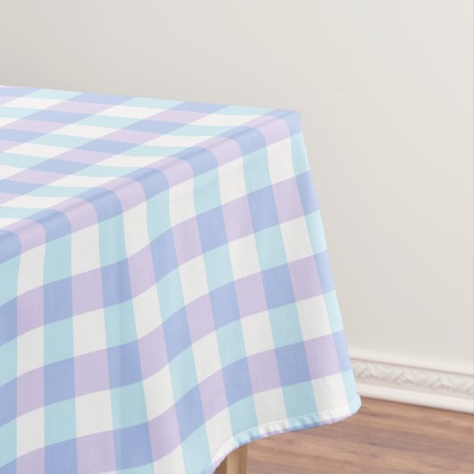 Pastel Purple Gingham テーブルクロス (インサイチュ)
