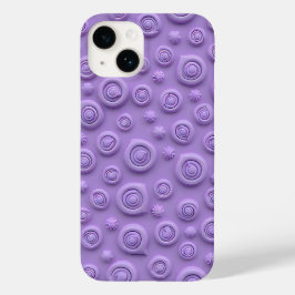 Pastel Purple Spiral iPhone Case for Women Case-Mate iPhone 14ケース