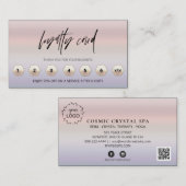 *～* Pastel QRログラデーションゴの特典 ロイヤリティカード (正面/裏面)