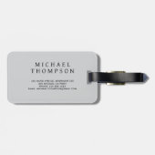 Pastel Quadrant Background Abstract Geometric  ラゲッジタグ (裏面横)