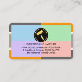 Pastel Quarters In Stylish Painting Frame 名刺 (裏面)