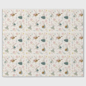 Pastel Rabbits Pattern | Easter Wrapping Paper ラッピングペーパー (フラット)