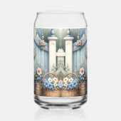 Pastel Raccoon Letter Garden ガラス缶 (右)