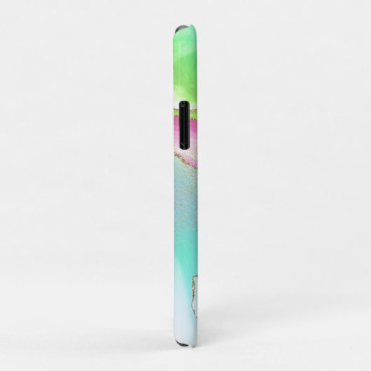 *~* Pastel Rainbow Agate Sun Rays Star Dust金ゴールド Case-Mate iPhoneケース (裏面/右)