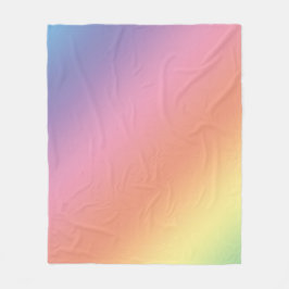 Pastel Rainbow Blanket フリースブランケット
