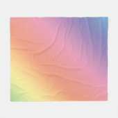 Pastel Rainbow Blanket フリースブランケット (正面(横))