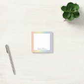 Pastel Rainbow Custom Name  ポストイット (オフィス)
