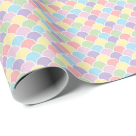 Pastel Rainbow Diamond Harlequin Gift Wrap ラッピングペーパー
