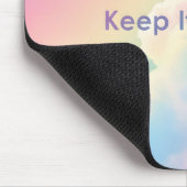 Pastel Rainbow Dreamy Clouds Aesthetic Desk マウスパッド (コーナー)