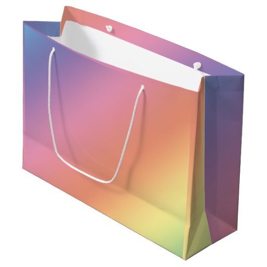 Pastel Rainbow Gift Bag ラージペーパーバッグ (正面アングル)