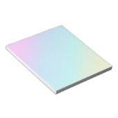 PASTEL RAINBOW GRADIENSカラフル背景壁 ノートパッド (アングル)