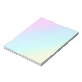PASTEL RAINBOW GRADIENSカラフル背景壁 ノートパッド (回転)