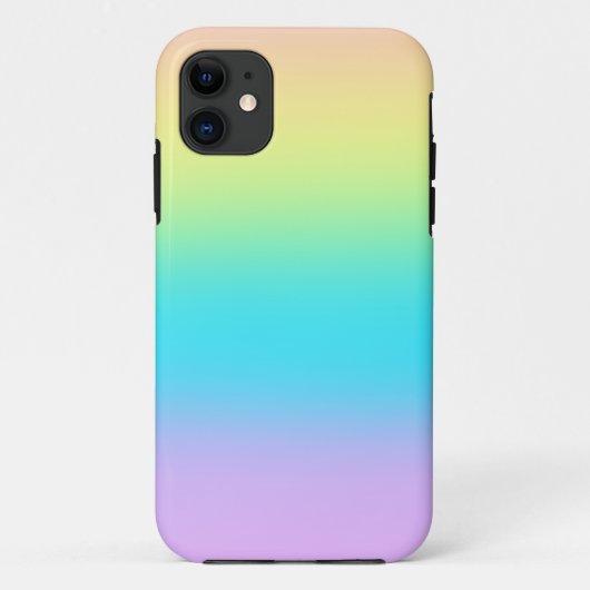 Pastel Rainbow Gradient Case-Mate iPhoneケース (裏面)