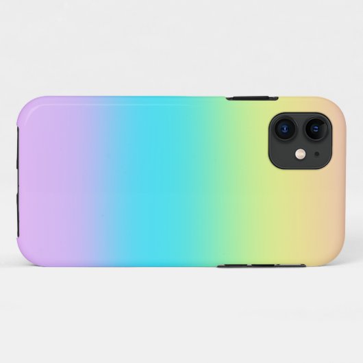 Pastel Rainbow Gradient Case-Mate iPhoneケース (裏面(横))
