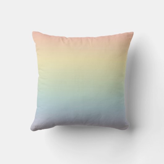 Pastel Rainbow Gradient Monogram クッション (裏面)