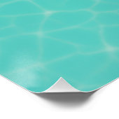 Pastel Rainbow Heart Pool Float Art Dreamy Summer ポスター (コーナー)