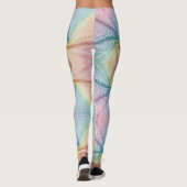 Pastel Rainbow Leopard Print Leggings レギンス (裏面)