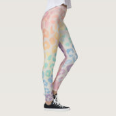 Pastel Rainbow Leopard Print Leggings レギンス (右)