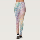 Pastel Rainbow Leopard Print Leggings レギンス (裏面)