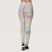 Pastel Rainbow Leopard Print Leggings レギンス (裏面)