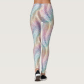 Pastel Rainbow Leopard Print Leggings レギンス (裏面)