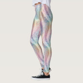 Pastel Rainbow Leopard Print Leggings レギンス (左)