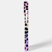 Pastel Rainbow Leopard Print Monogrammed Case-Mate iPhoneケース (裏面 / 左)