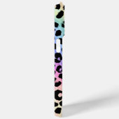 Pastel Rainbow Leopard Print Monogrammed Case-Mate iPhoneケース (裏面 / 右)